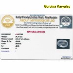Ratti-5.23(4.73ct) Real White Zircon 